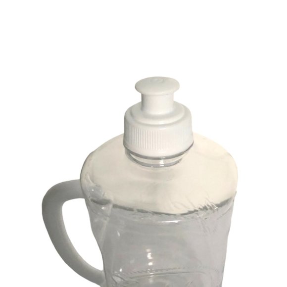 Plastic Water Bottle with Handles and Pop Top, 25 oz. - Picture 3 of 7